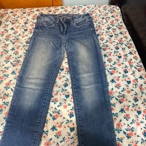 American Eagle Womens Med Wash skinny Jeans